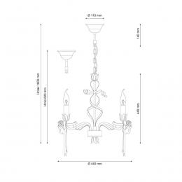 Подвесная люстра Lucia Tucci Angelo 147.3 Ivory  - 2 купить